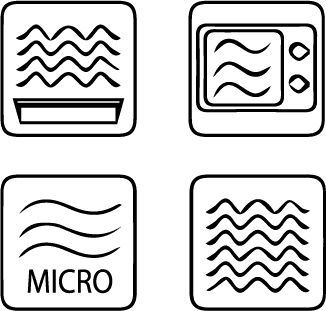 Radiation Waves Symbol for microwave