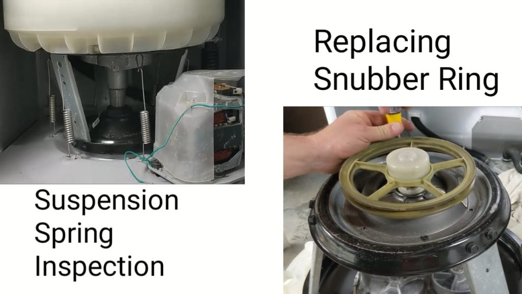 Top loading washing machine shakes