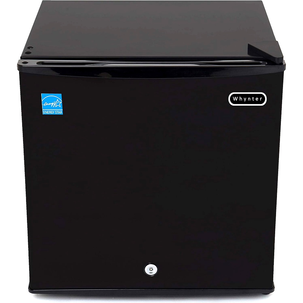 Whynter Upright Small Freezer Mini Freezer with Lock for Bedrooms, Dorms, Garages, Offices CUF-110B, Black Energy Star, 1.1 Cu Ft