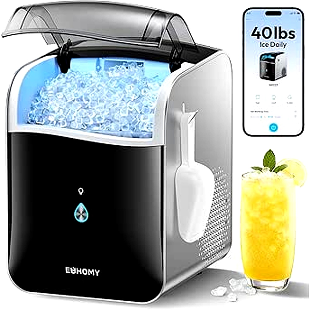EUHOMY Smart Nugget Ice Maker Countertop Review: Your Portable Solution