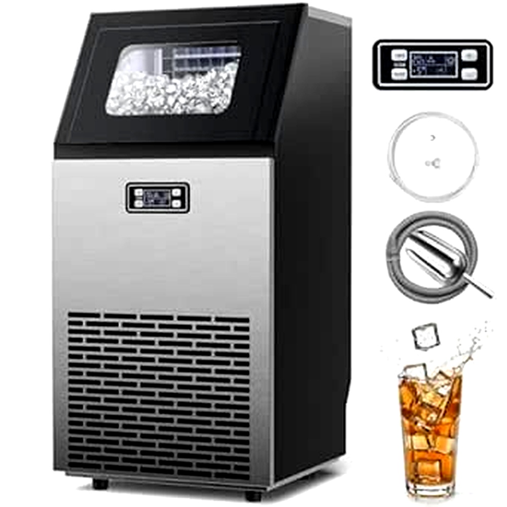 Kismile Commercial Ice Machine Review: 100Lbs/24H Efficiency