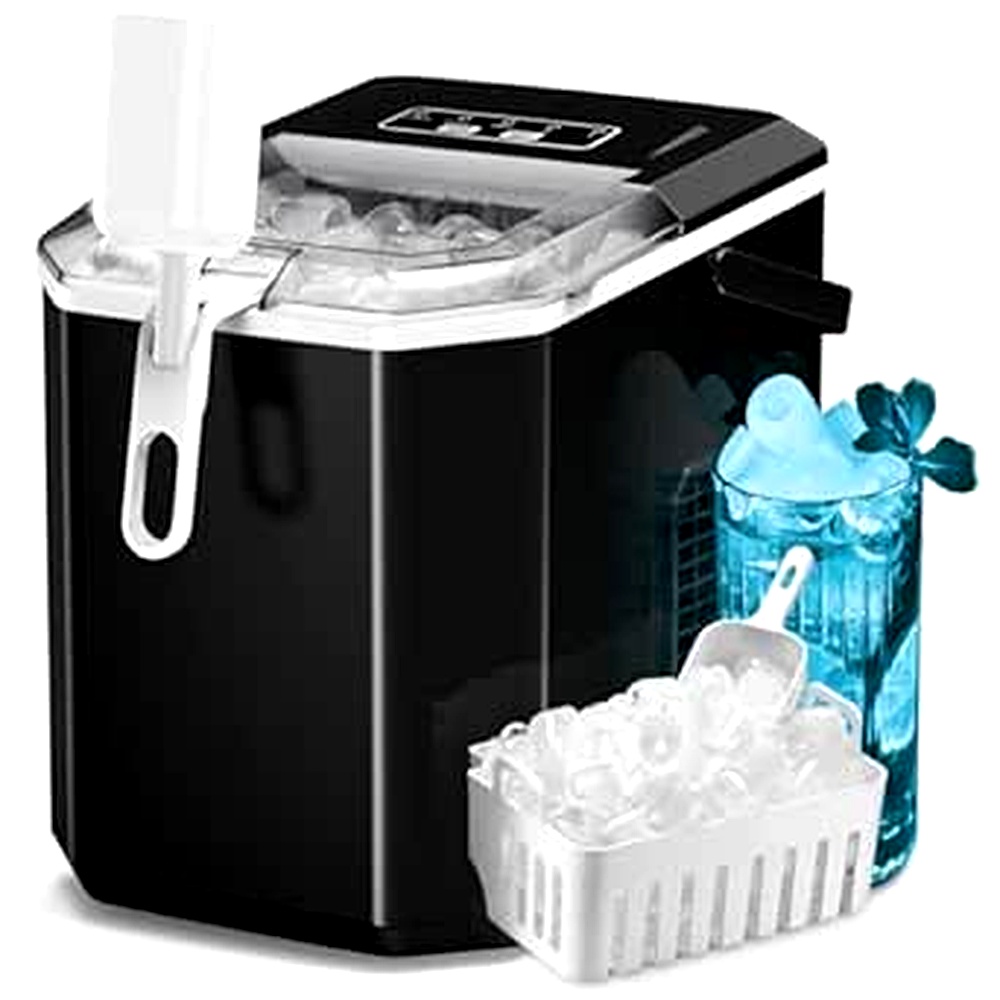 ZAFRO Countertop Ice Maker Review: Ice Cubes in Minutes
